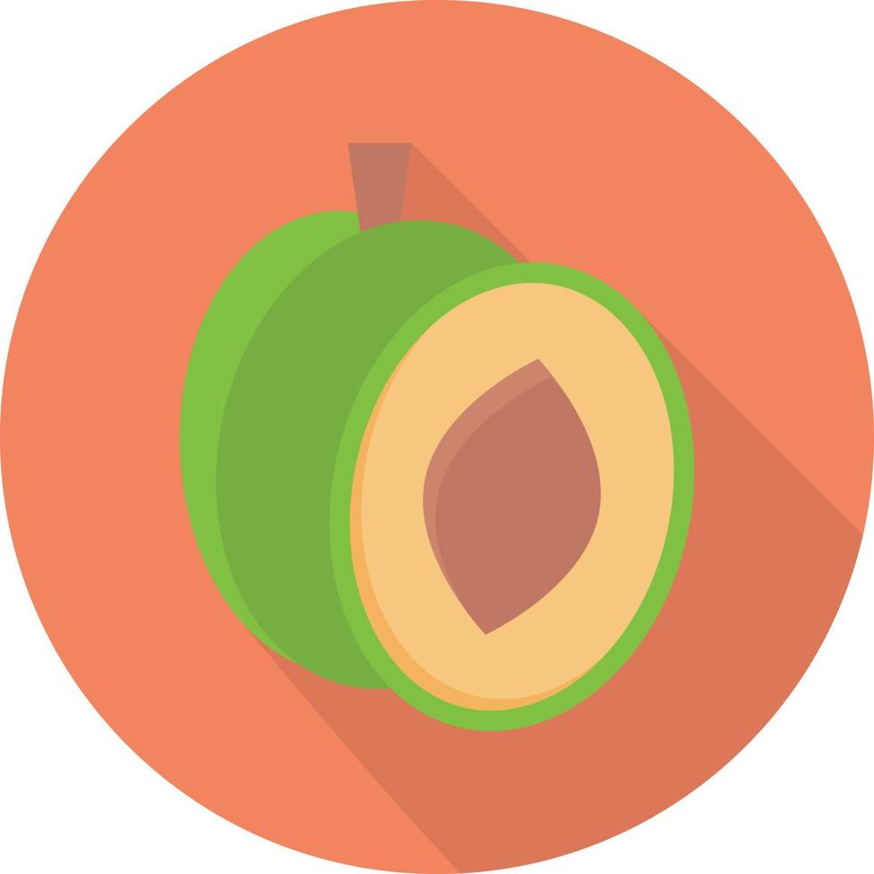 ilustración de vector de aguacate en un fondo. símbolos de calidad premium. iconos vectoriales para concepto y diseño gráfico.