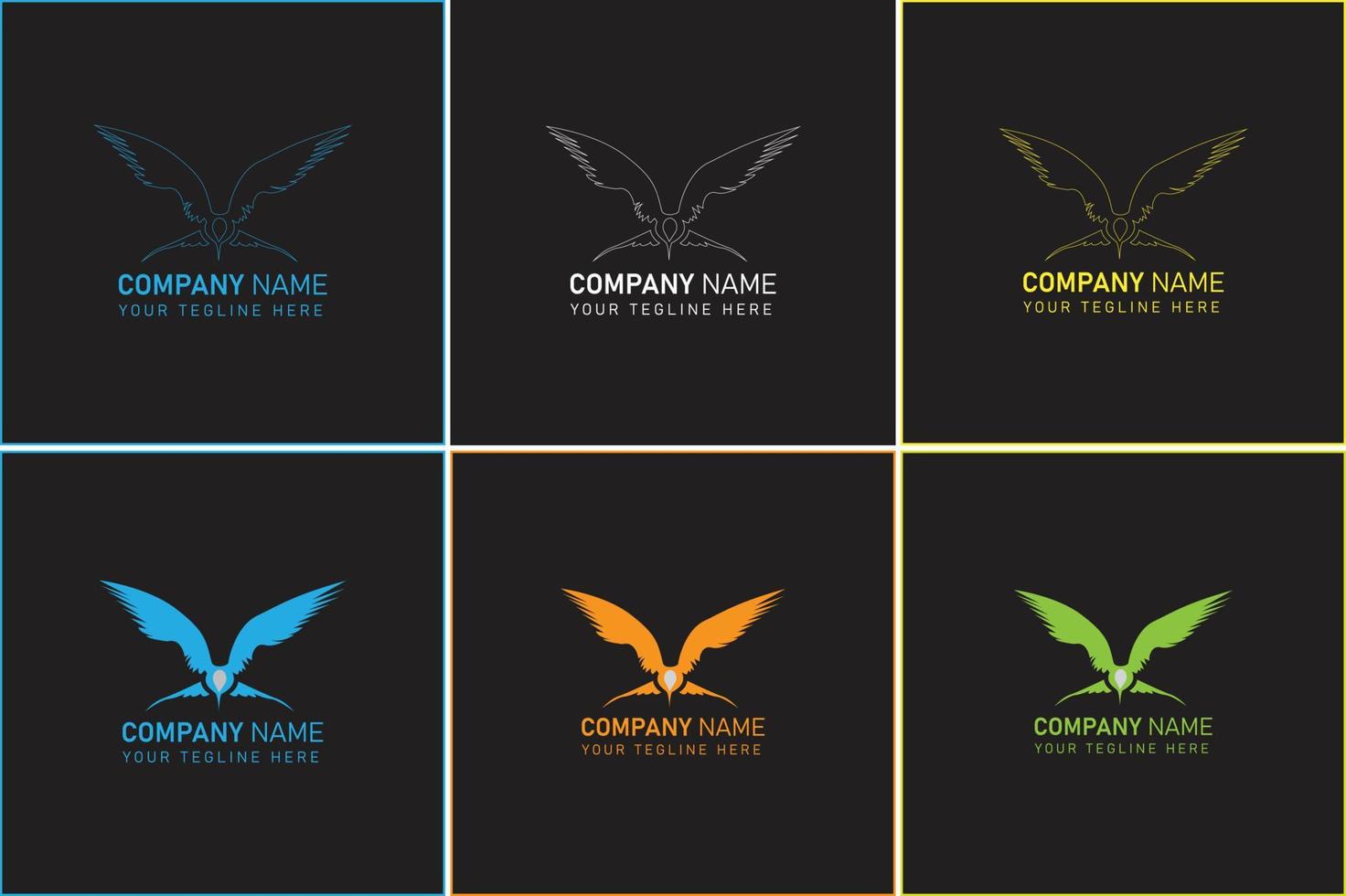 diseño de logotipo de pájaro para ti vector