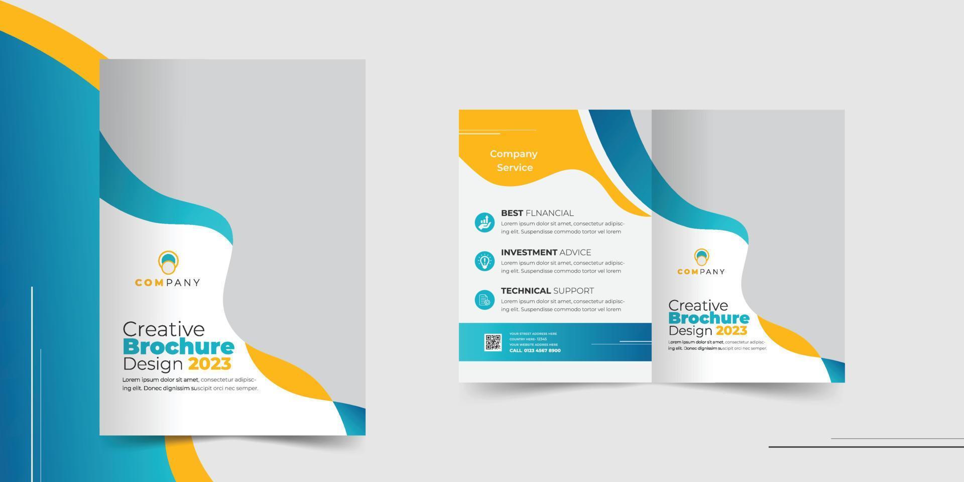 Business Brochure Design Cover Design vector