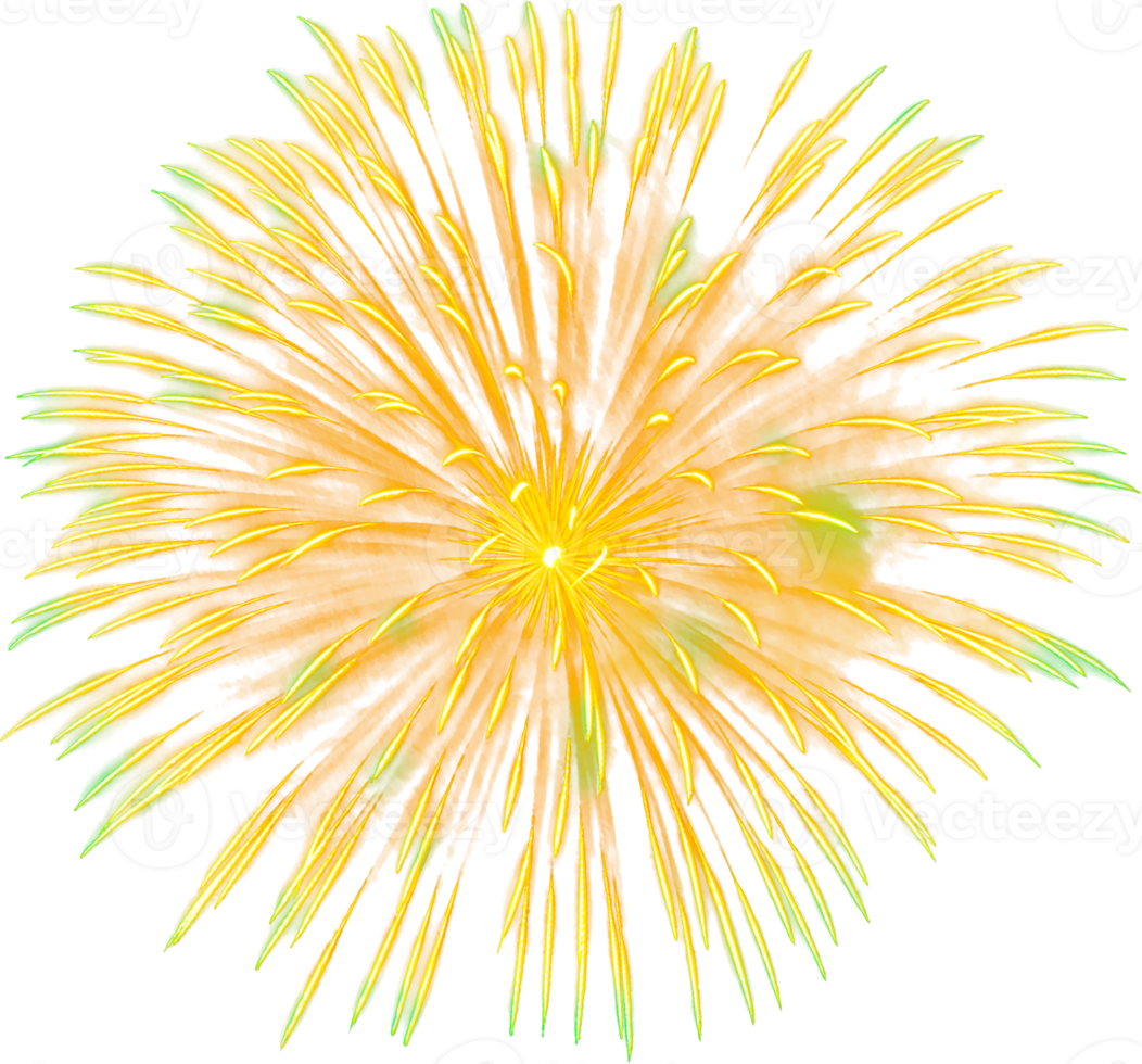 Amazing Beautiful firework isolated for celebration anniversary merry christmas eve and happy new year png