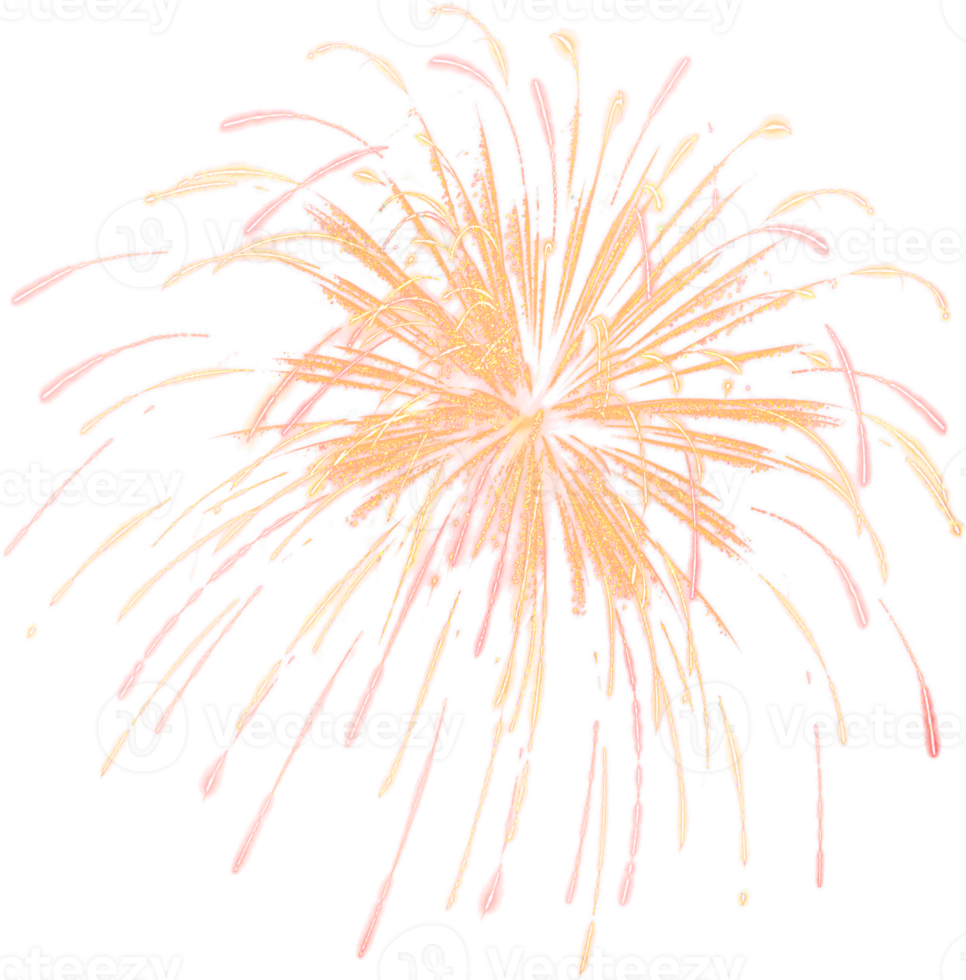 Amazing Beautiful firework isolated for celebration anniversary merry christmas eve and happy new year png