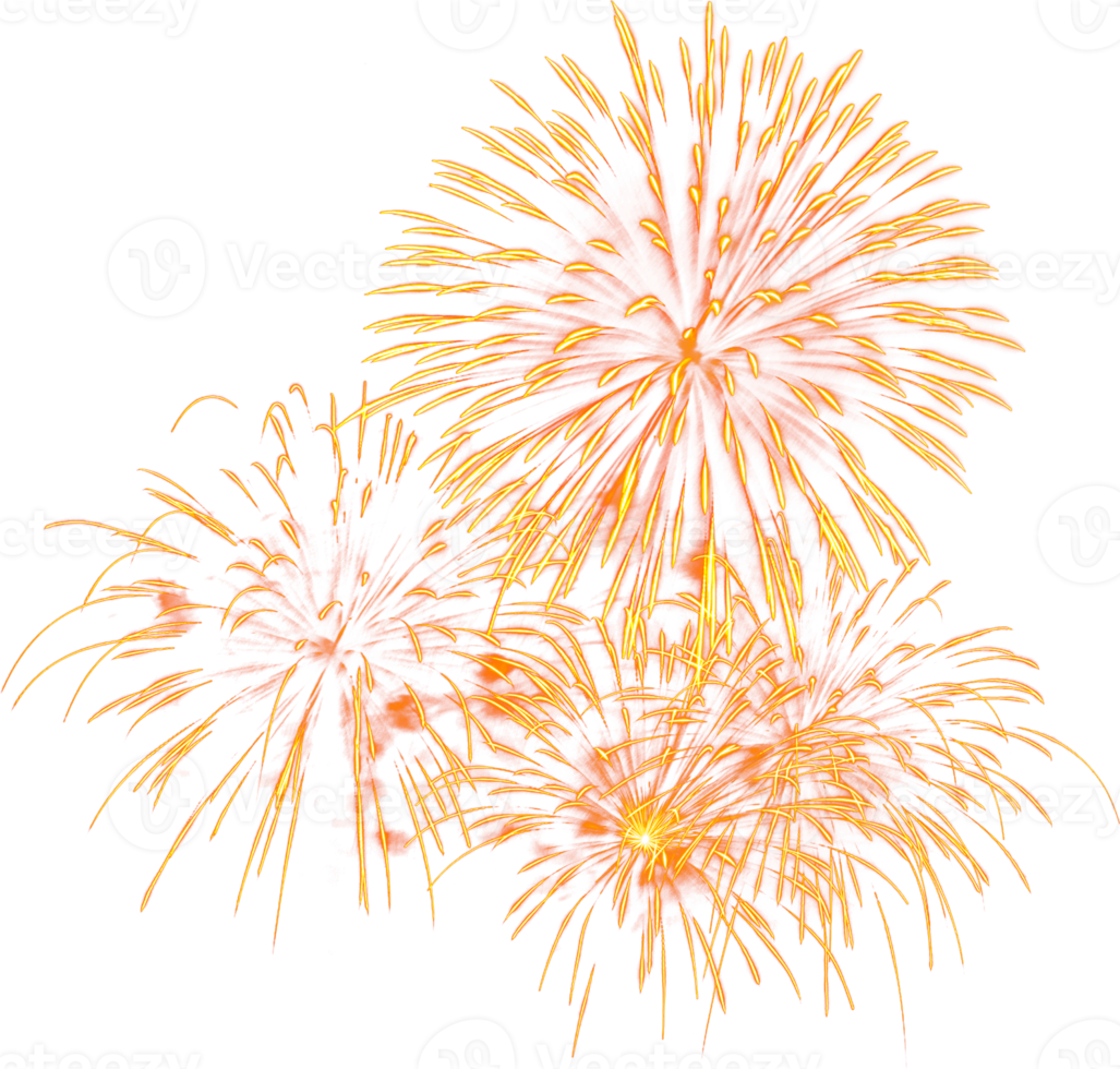 Amazing Beautiful firework isolated for celebration anniversary merry christmas eve and happy new year png