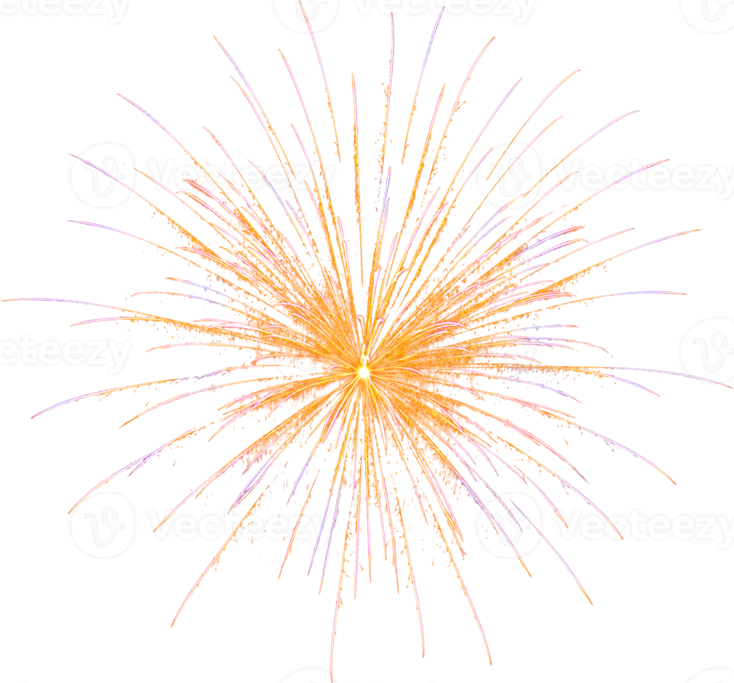 Amazing Beautiful firework isolated for celebration anniversary merry christmas eve and happy new year png