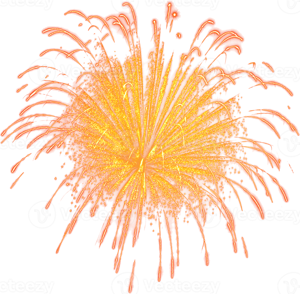 Amazing Beautiful firework isolated for celebration anniversary merry christmas eve and happy new year png