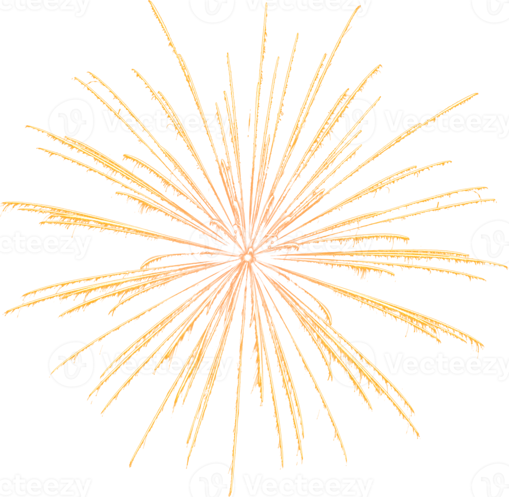 sorprendente bellissimo fuoco d'artificio isolato per celebrazione anniversario allegro Natale vigilia e contento nuovo anno png