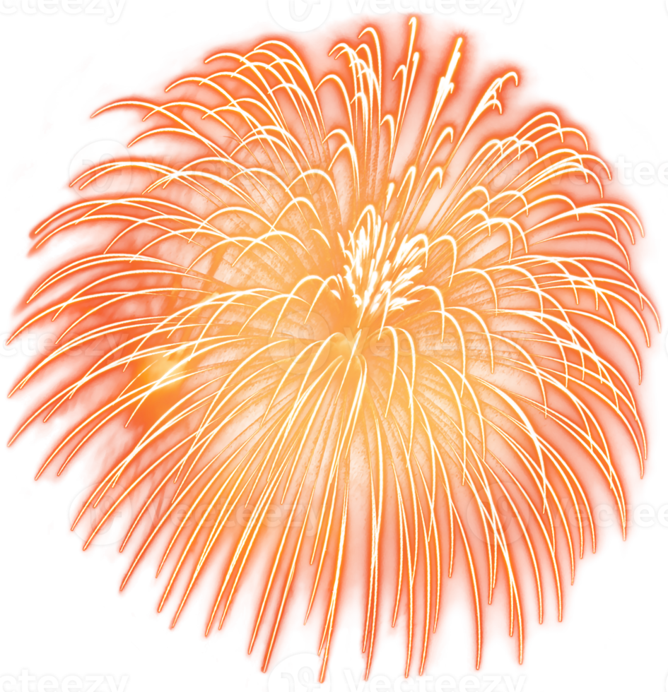 Amazing Beautiful firework isolated for celebration anniversary merry christmas eve and happy new year png