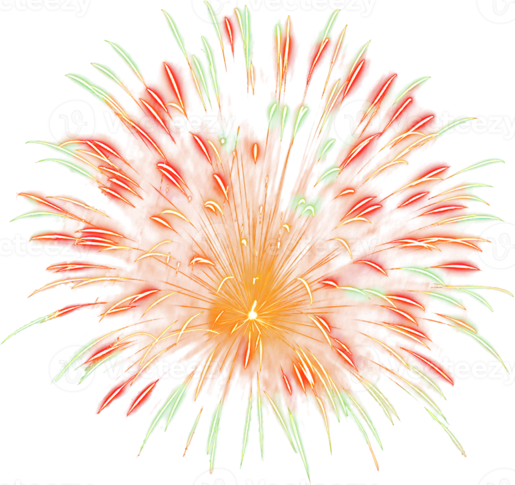 Amazing Beautiful firework isolated for celebration anniversary merry christmas eve and happy new year png