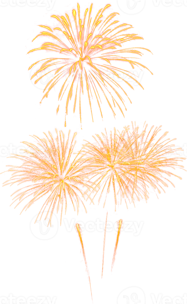 Amazing Beautiful firework isolated for celebration anniversary merry christmas eve and happy new year png