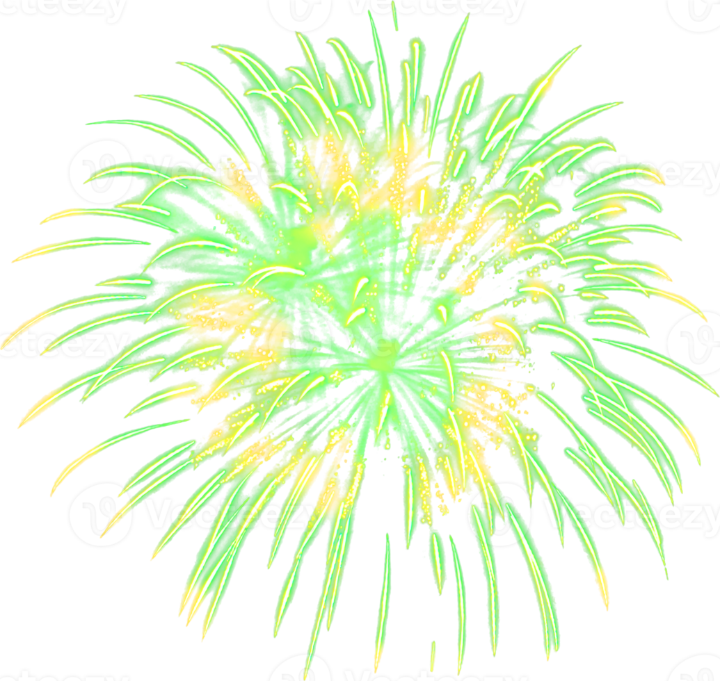 Amazing Beautiful firework isolated for celebration anniversary merry christmas eve and happy new year png