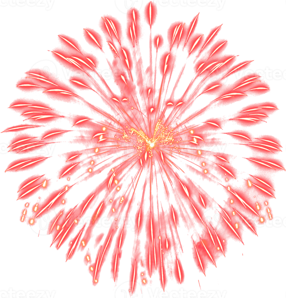 Amazing Beautiful firework isolated for celebration anniversary merry christmas eve and happy new year png