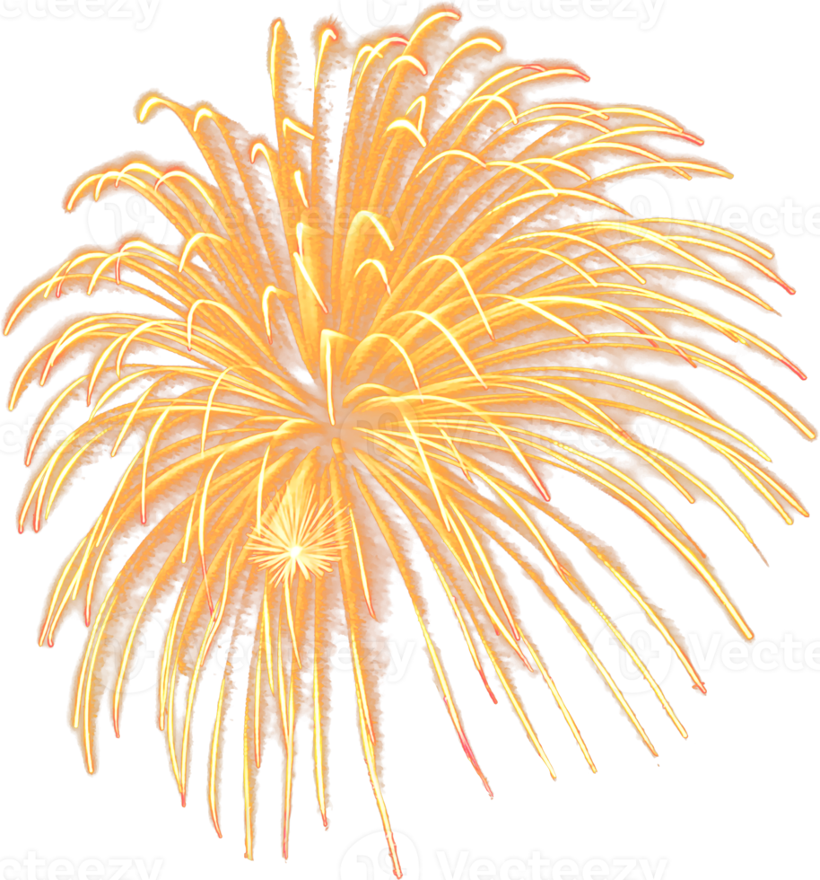 Amazing Beautiful firework isolated for celebration anniversary merry christmas eve and happy new year png