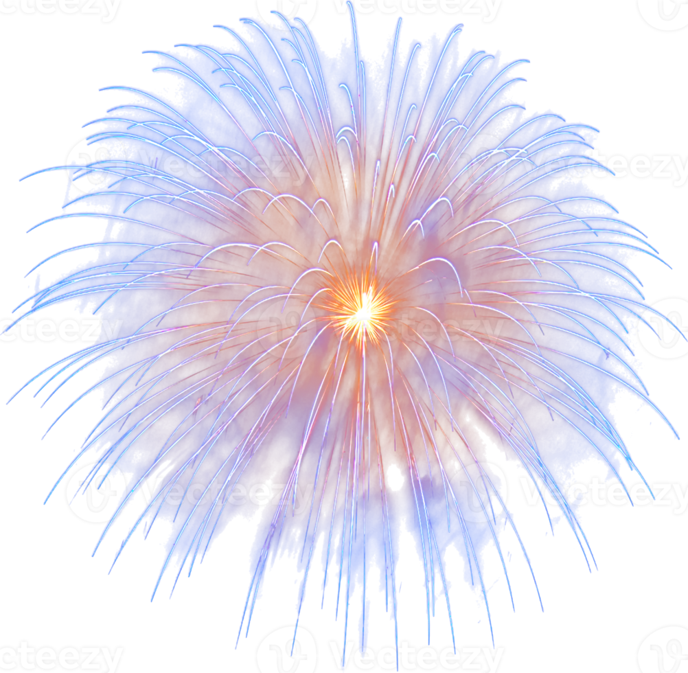 Amazing Beautiful firework isolated for celebration anniversary merry christmas eve and happy new year png