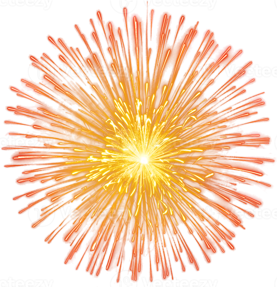 Amazing Beautiful firework isolated for celebration anniversary merry christmas eve and happy new year png