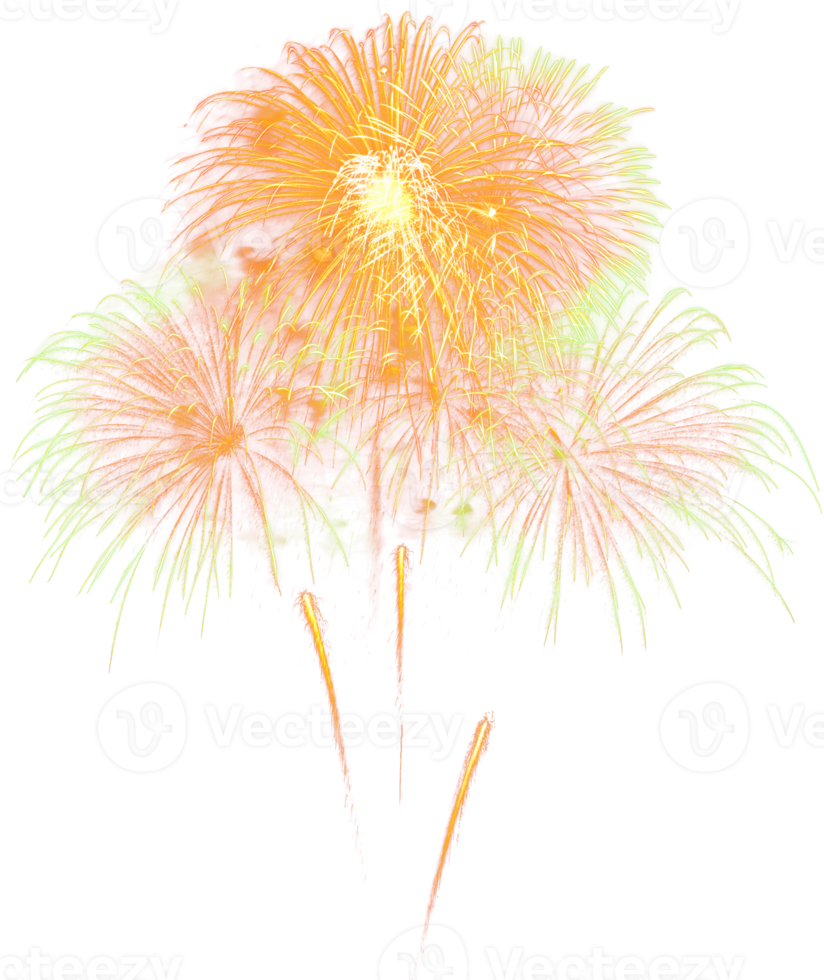 verbazingwekkend mooi vuurwerk geïsoleerd voor viering verjaardag vrolijk Kerstmis vooravond en gelukkig nieuw jaar png