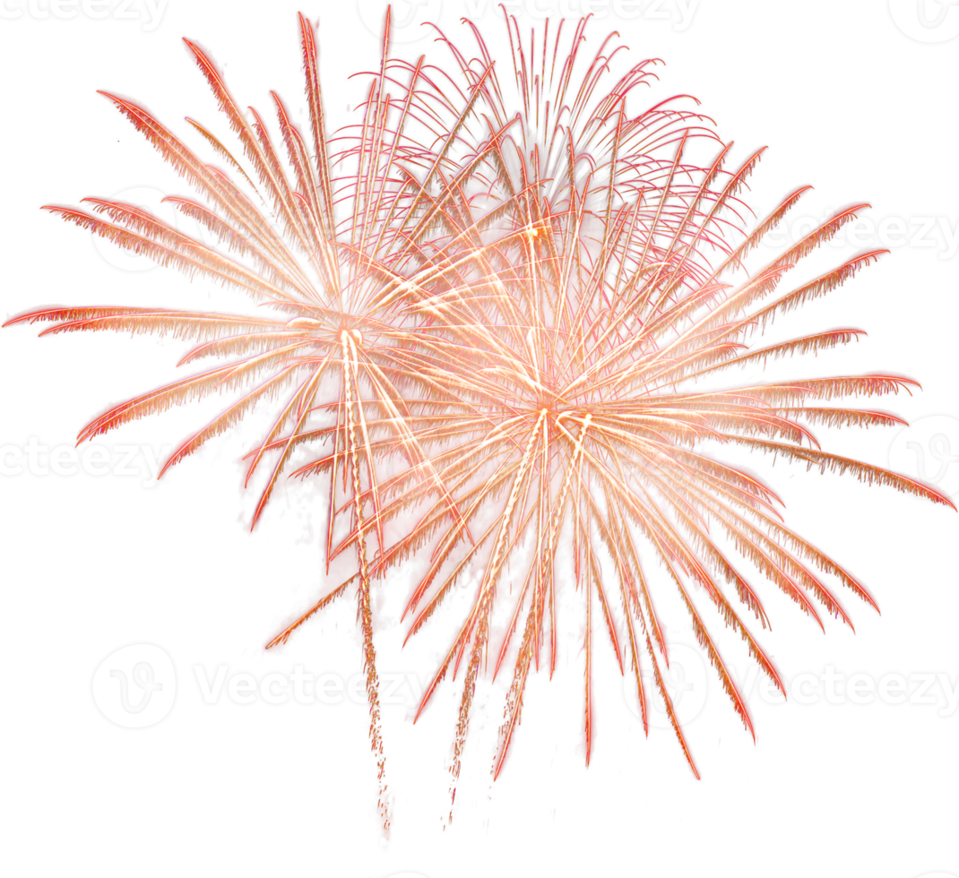 Amazing Beautiful firework isolated for celebration anniversary merry christmas eve and happy new year png