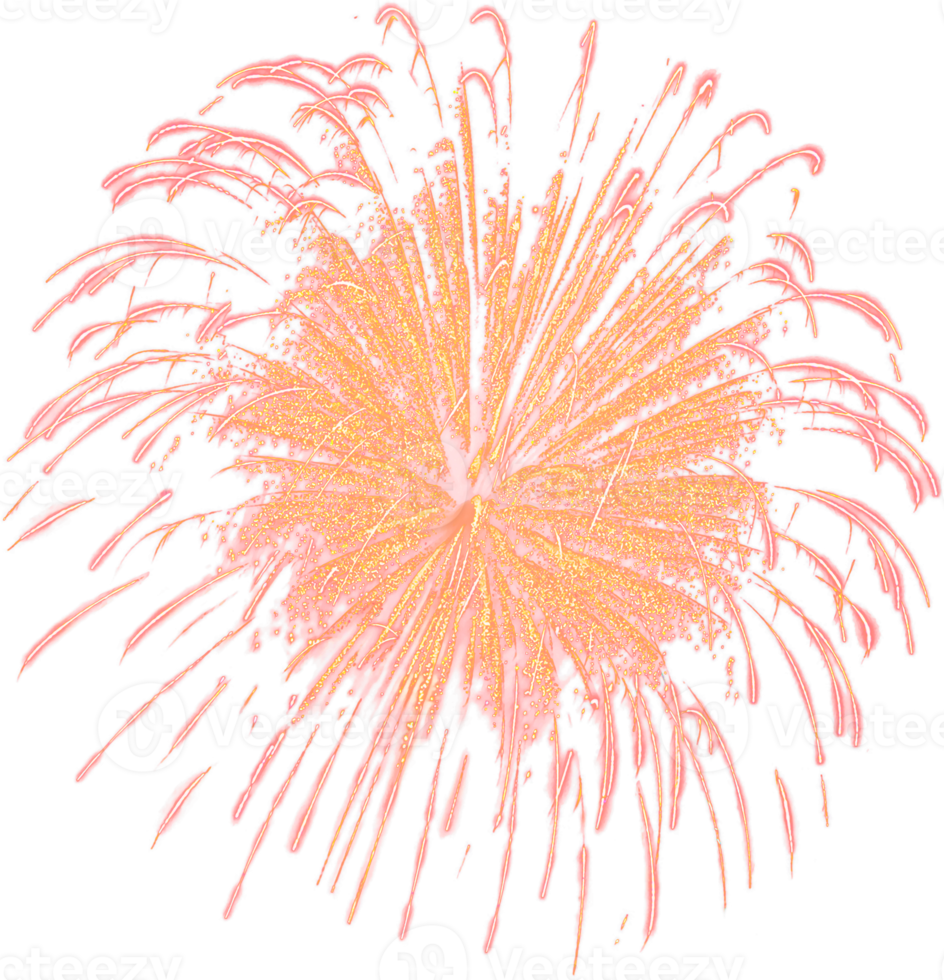 Amazing Beautiful firework isolated for celebration anniversary merry christmas eve and happy new year png