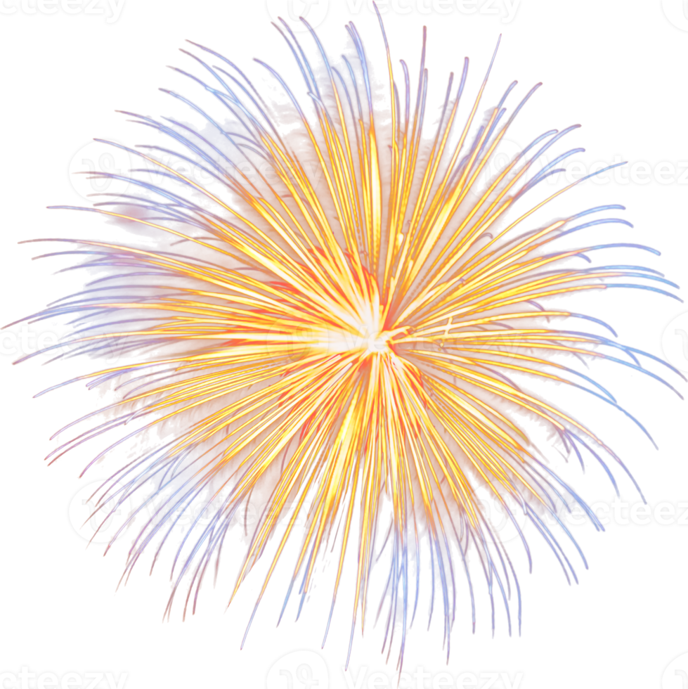 Amazing Beautiful firework isolated for celebration anniversary merry christmas eve and happy new year png