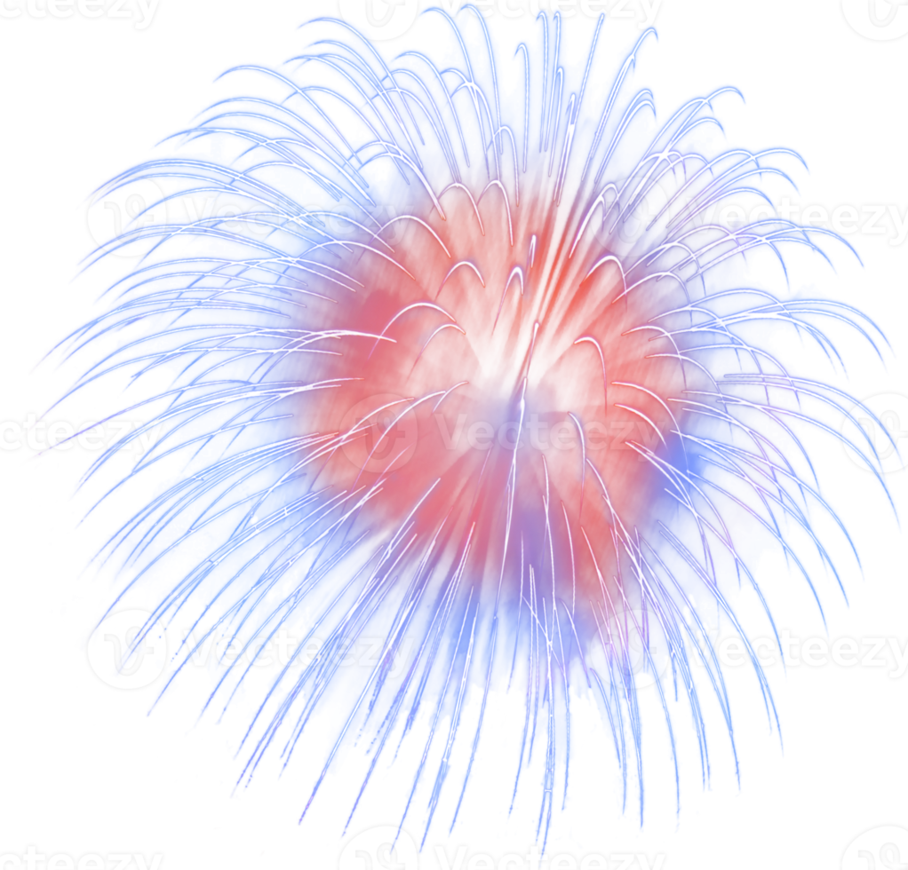 Amazing Beautiful firework isolated for celebration anniversary merry christmas eve and happy new year png