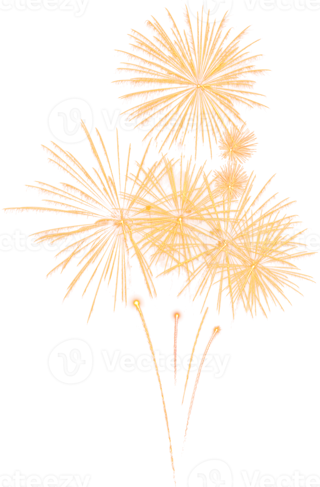 incroyable beau feu d'artifice isolé pour la célébration anniversaire joyeux noël et bonne année png