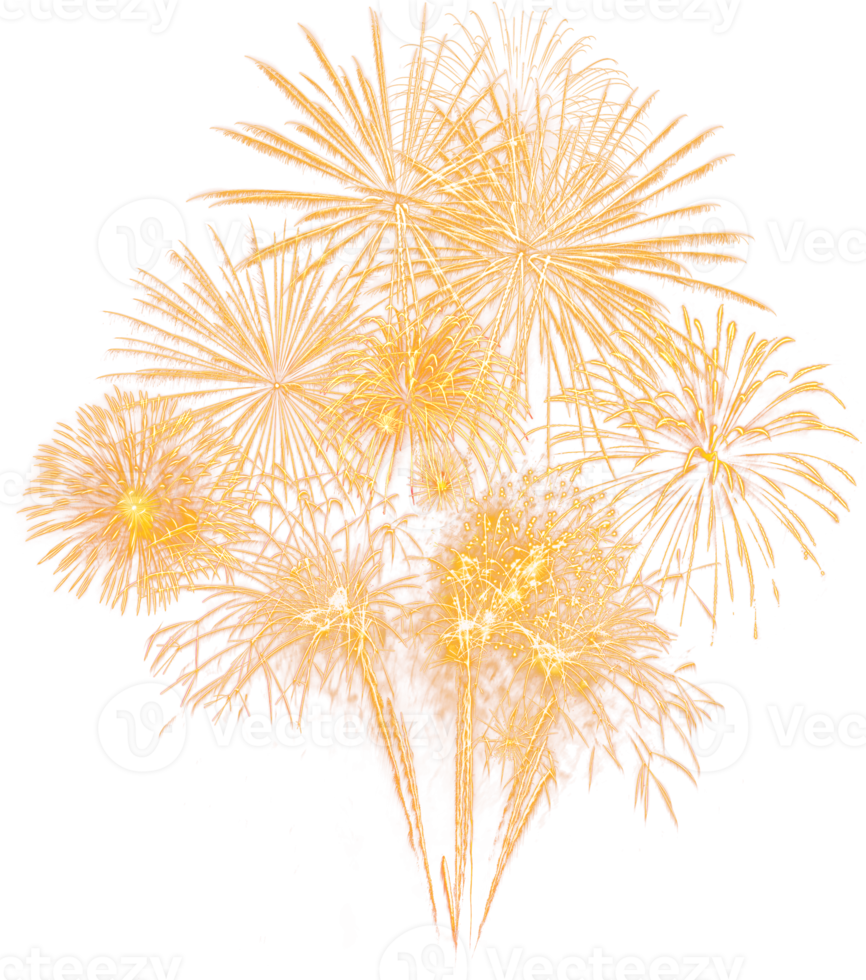 Amazing Beautiful firework isolated for celebration anniversary merry christmas eve and happy new year png