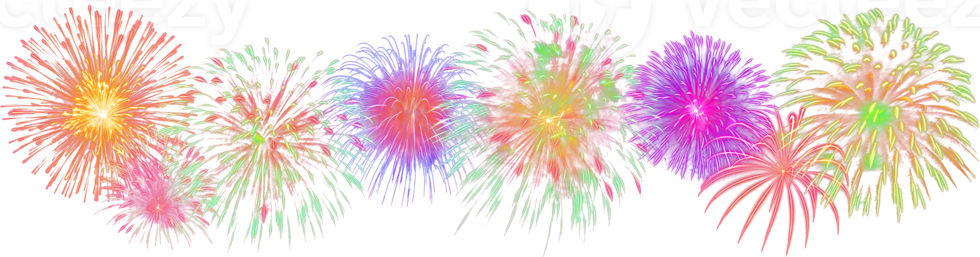 Amazing Beautiful firework isolated for celebration anniversary merry christmas eve and happy new year png