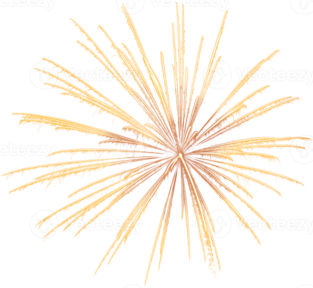 Amazing Beautiful firework isolated for celebration anniversary merry christmas eve and happy new year png