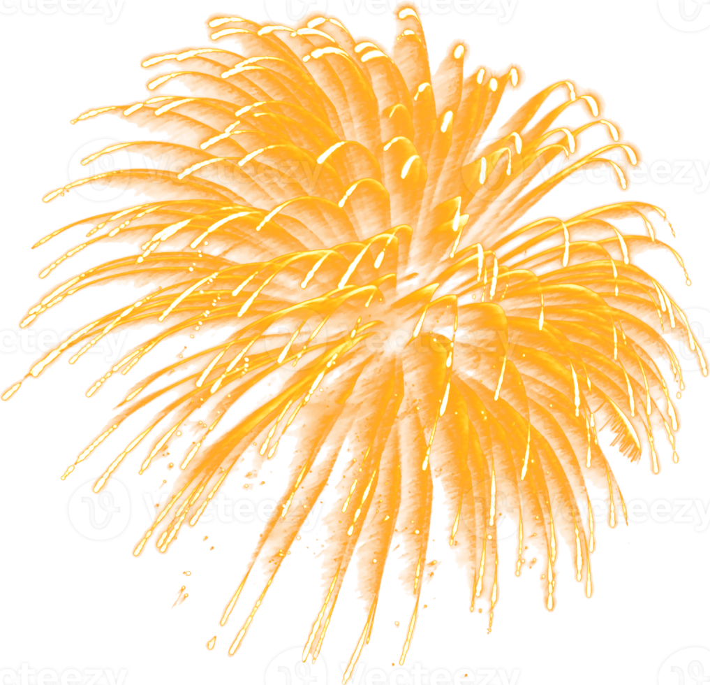 Amazing Beautiful firework isolated for celebration anniversary merry christmas eve and happy new year png