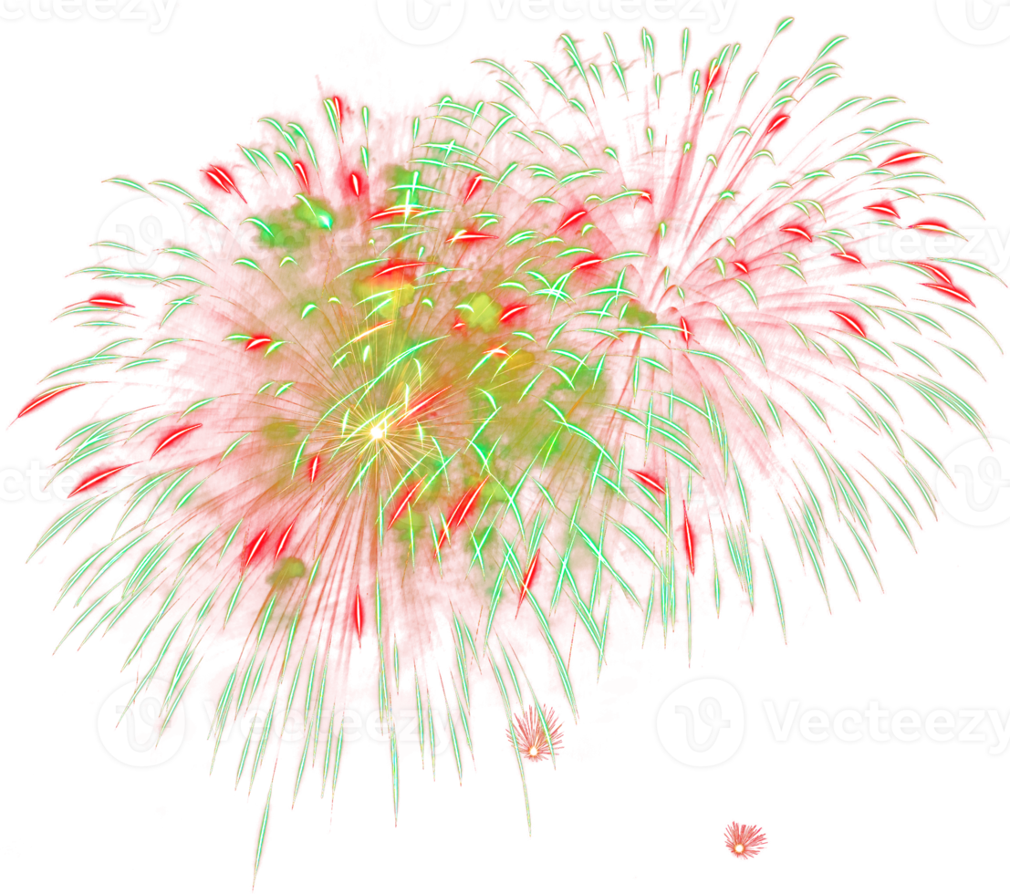 sorprendente bellissimo fuoco d'artificio isolato per celebrazione anniversario allegro Natale vigilia e contento nuovo anno png