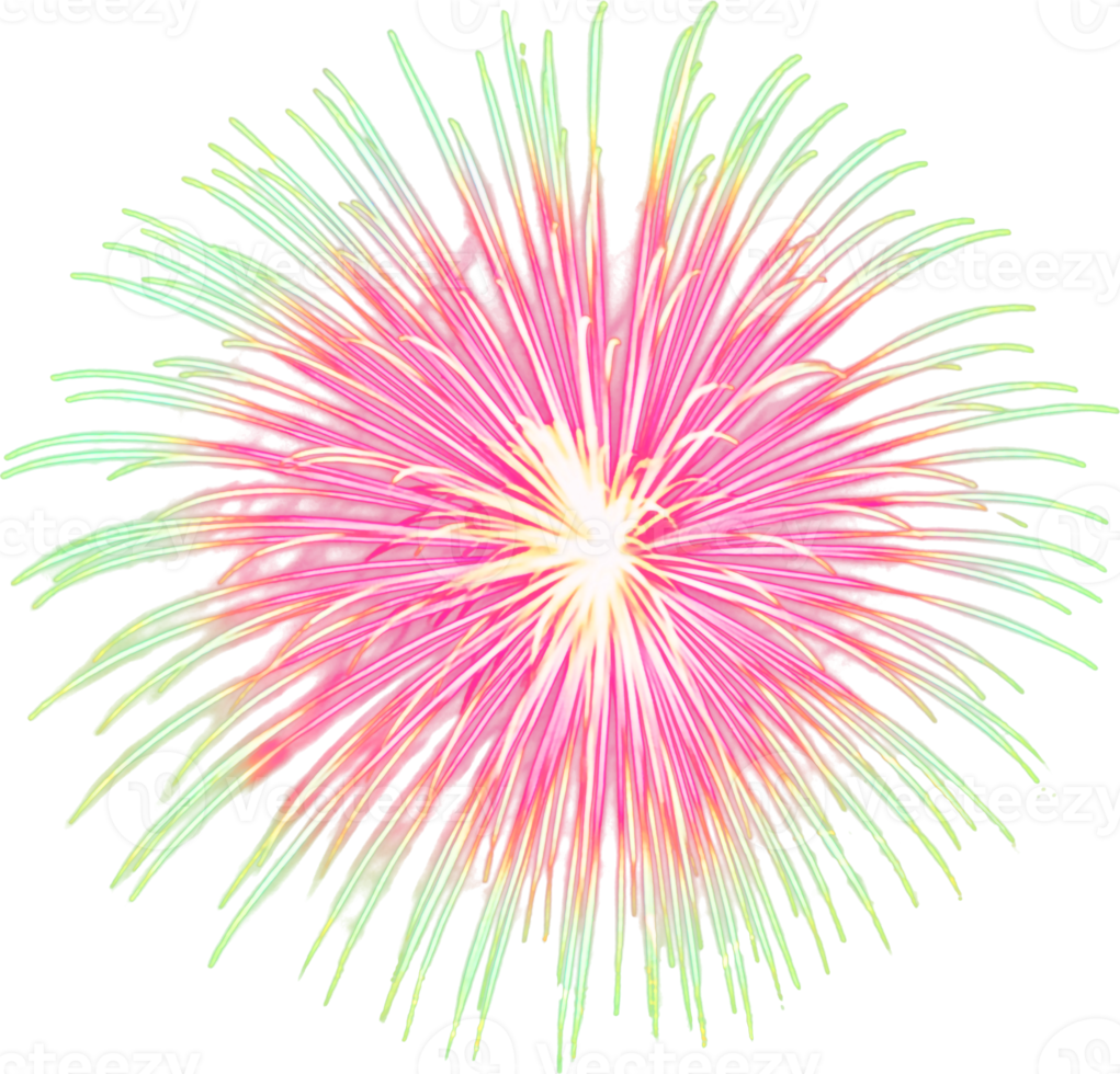 Amazing Beautiful firework isolated for celebration anniversary merry christmas eve and happy new year png