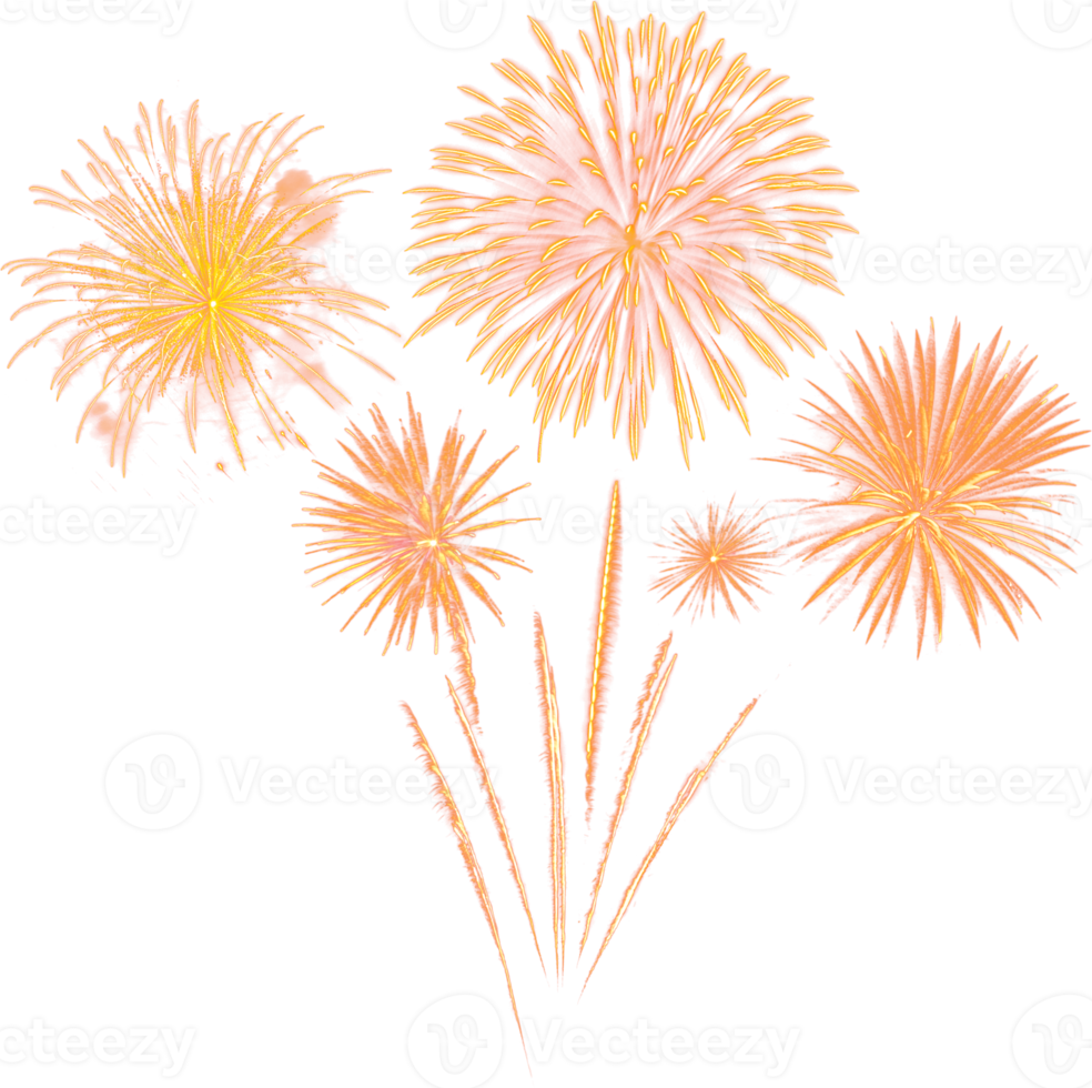 Amazing Beautiful firework isolated for celebration anniversary merry christmas eve and happy new year png