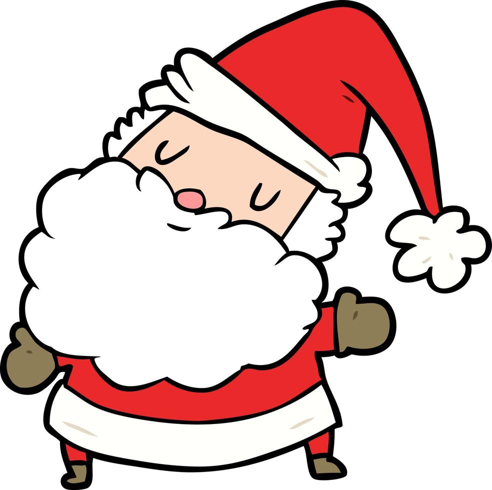 dibujos animados de santa claus vector