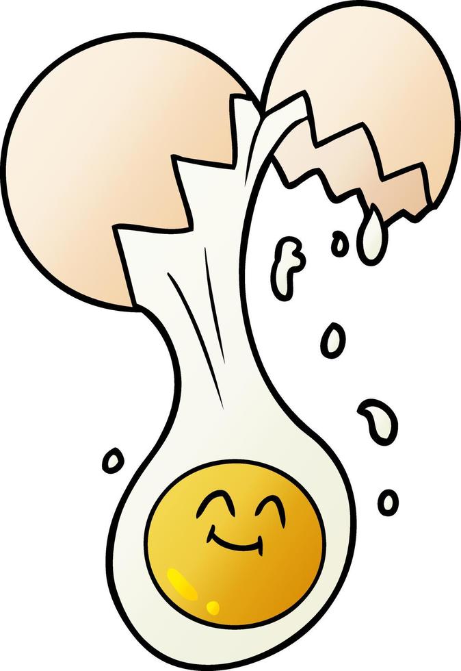 Cartoon cute egg vector