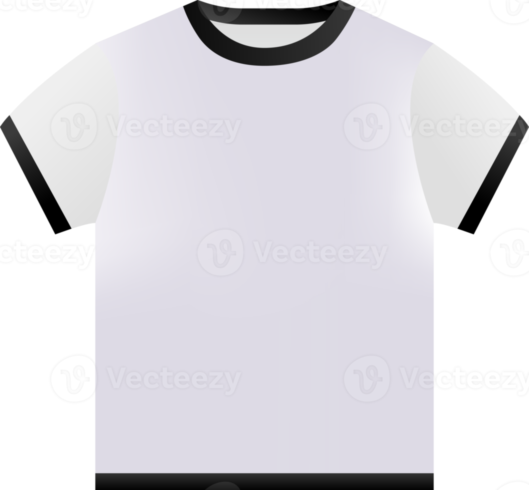 t-shirt classique blanc png