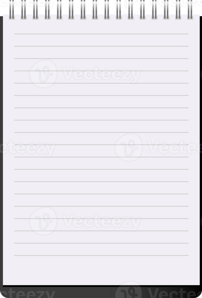 open clean notebook png