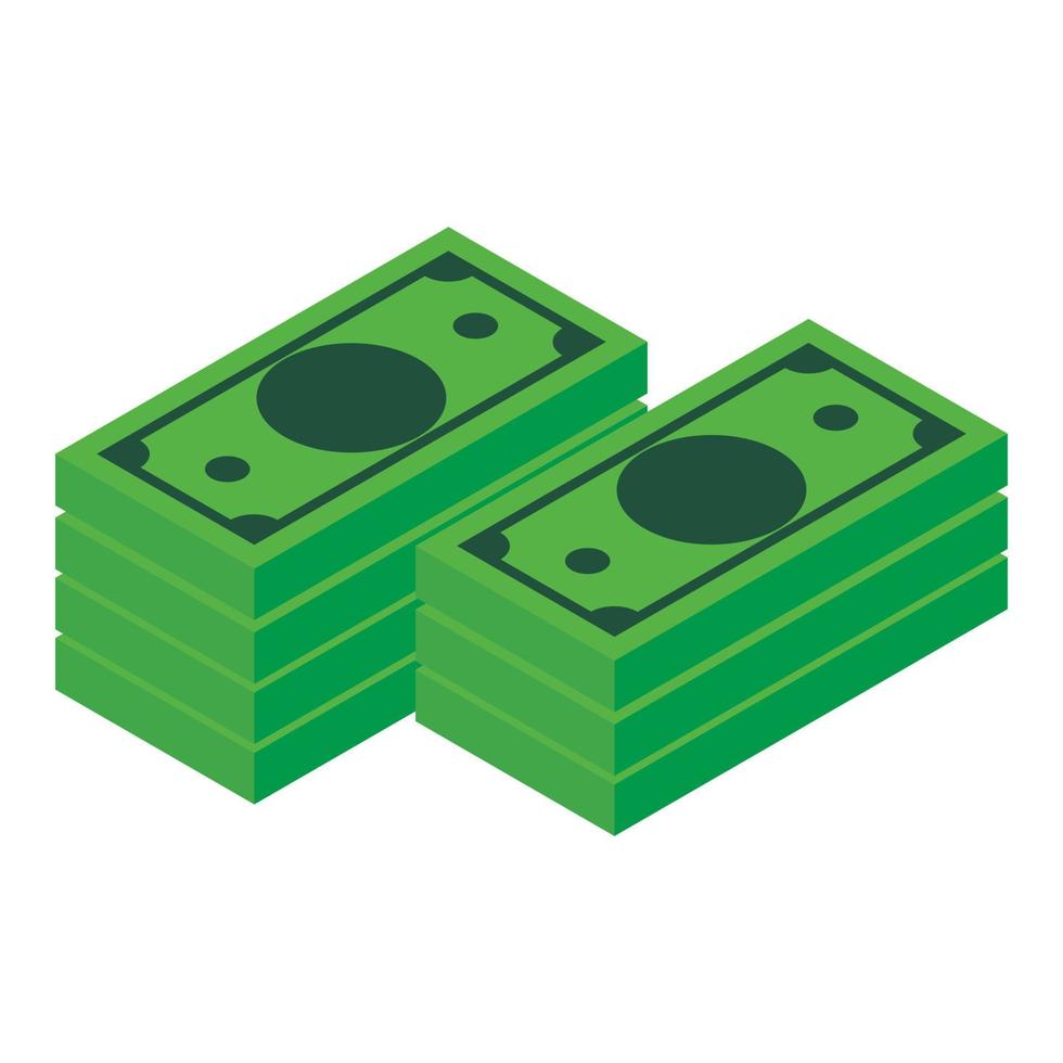 Money isometric icon vector