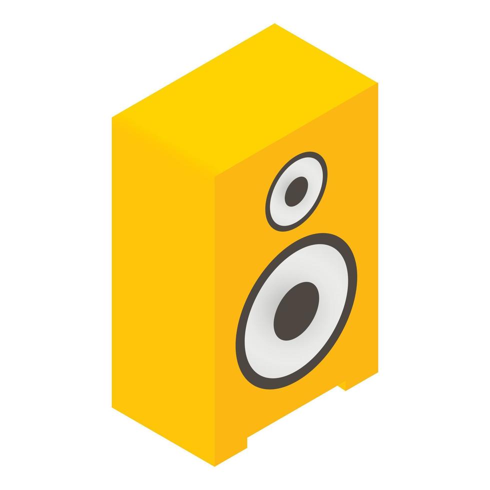 nuevo altavoz de sonido icono isométrico 3d vector