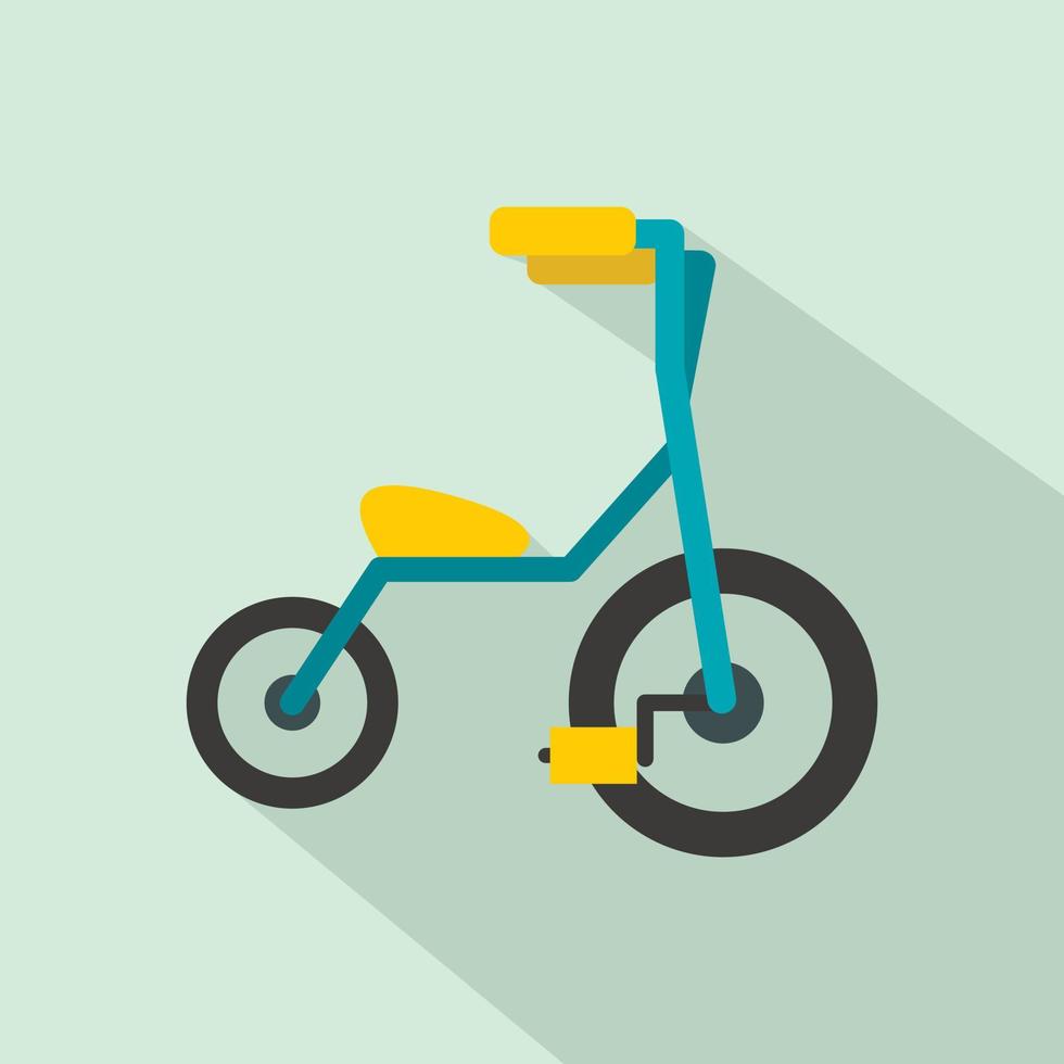 Baby tricycles flat icon vector