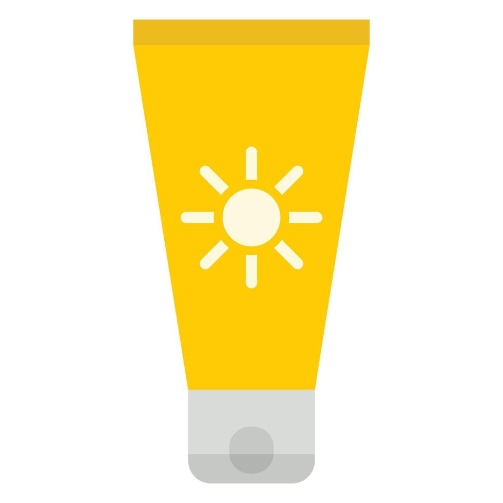 Sun cream icon vector