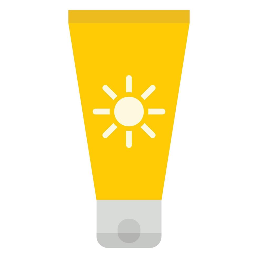 Sun cream icon vector