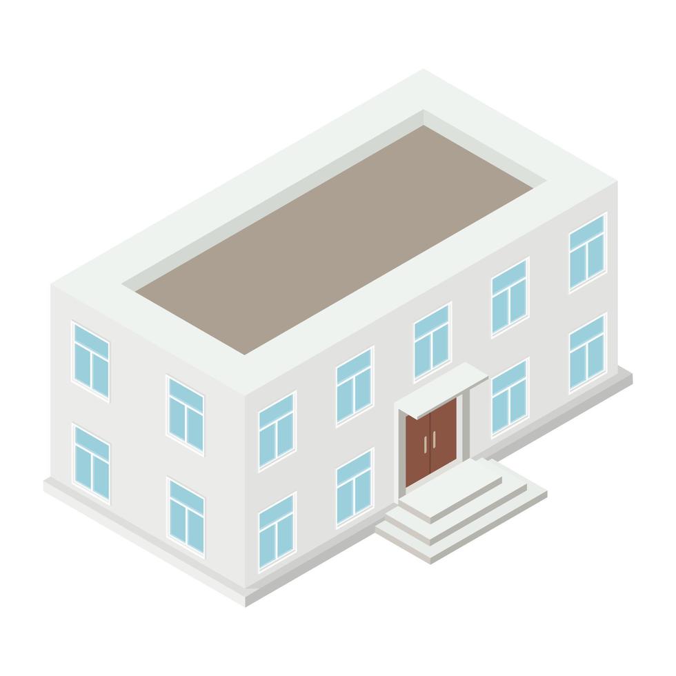 Architecture isometric house vector