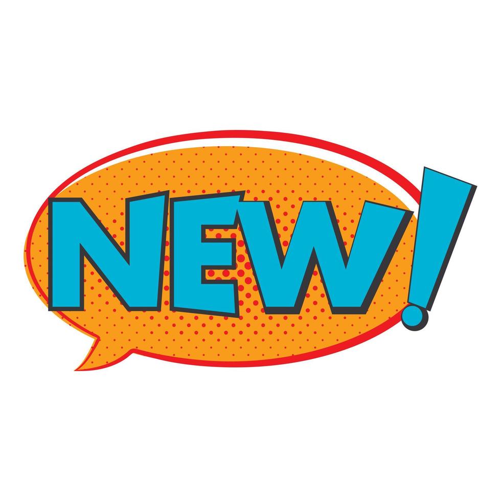 New comics icon vector