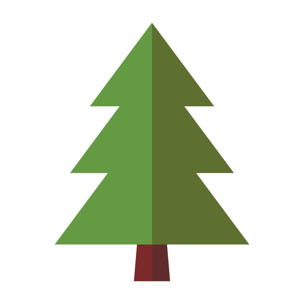 Fir-tree flat icon vector