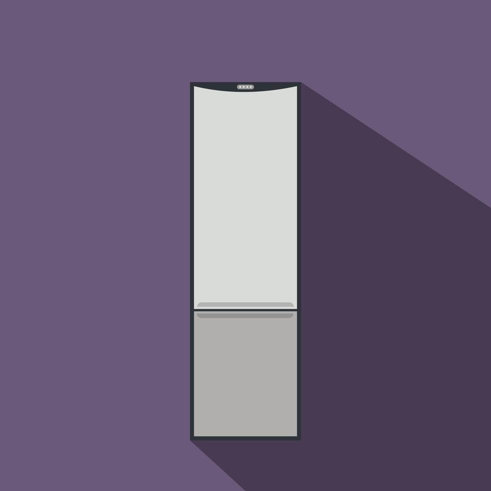 Refrigerator flat icon vector
