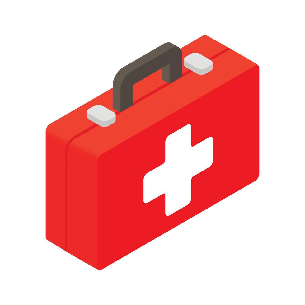 First aid isometric 3d icon vector