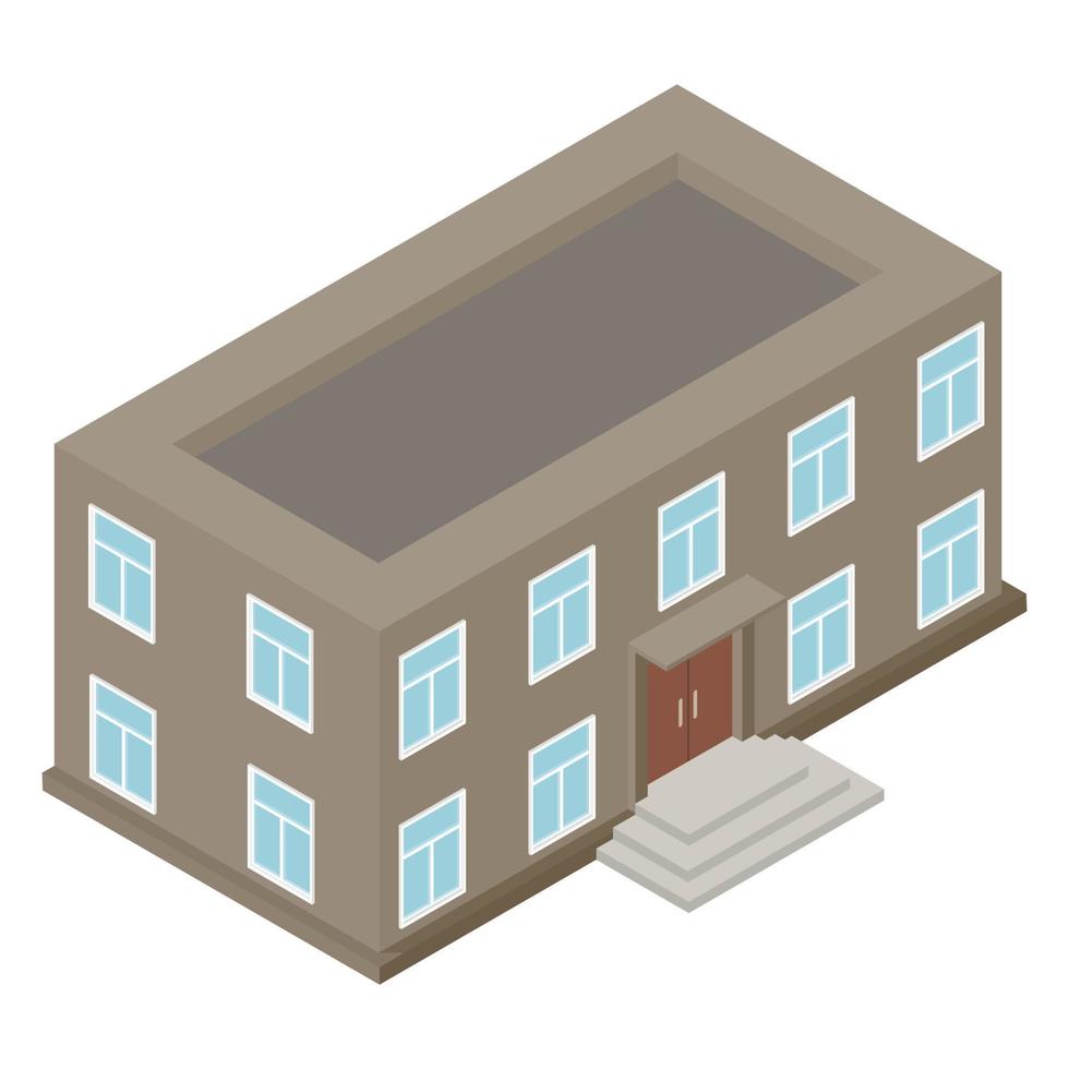 New architecture isometric house vector