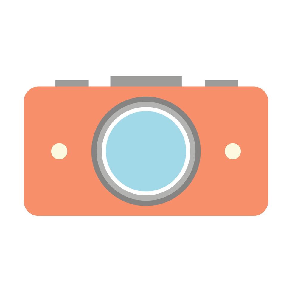 Nice camera flat icon vector