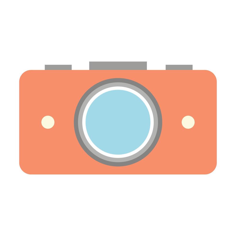 Nice camera flat icon vector