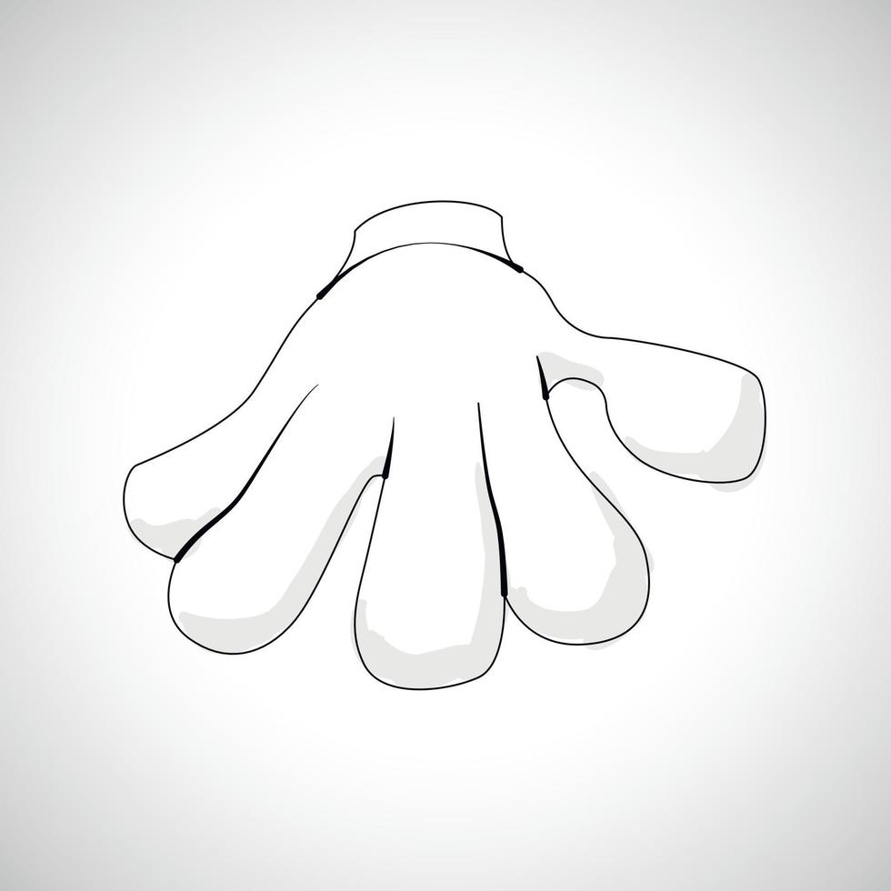 Comics Hand icon vector
