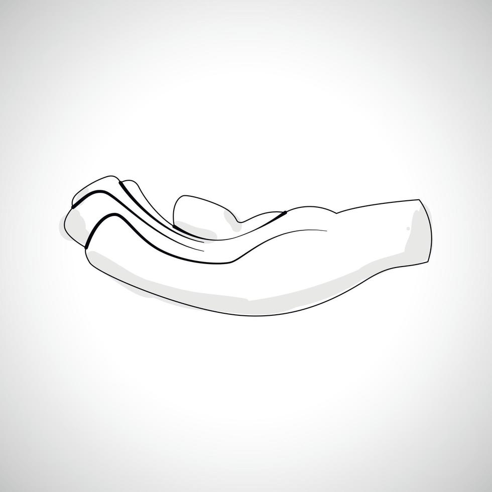 Comics Hand icon vector