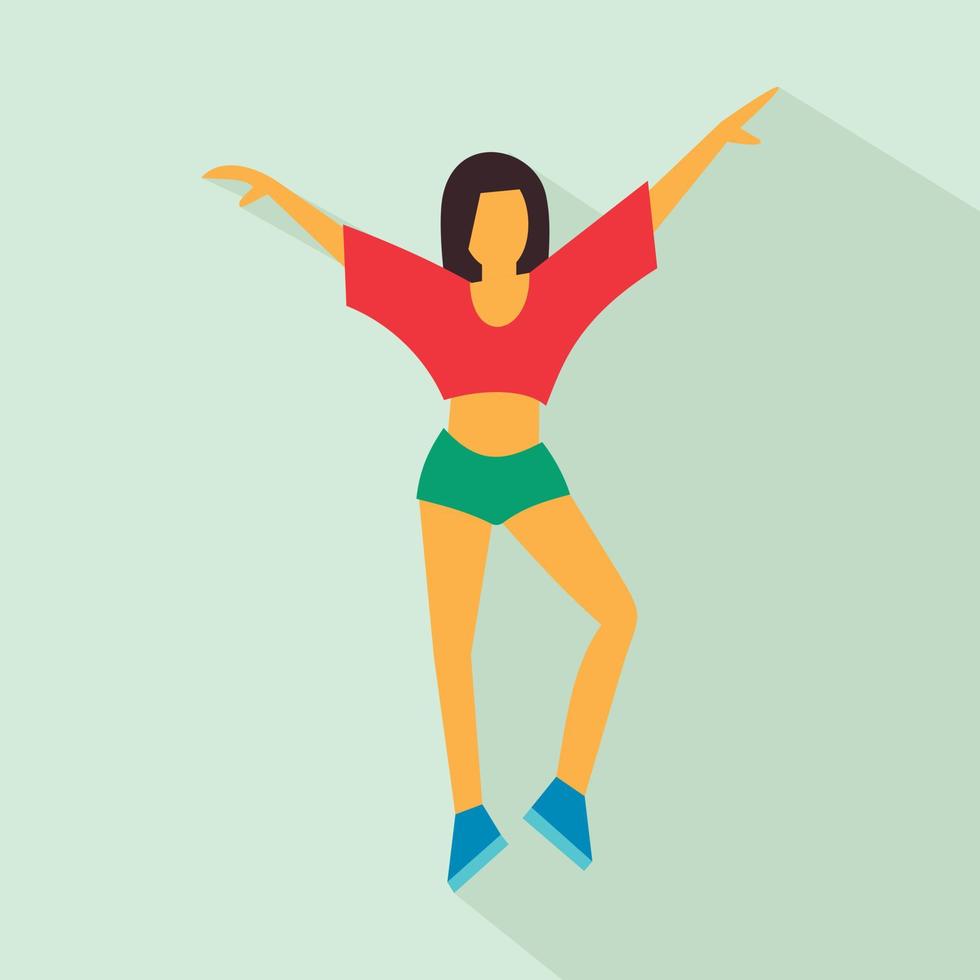 Best dance flat icon vector